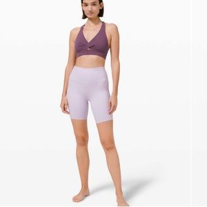 Lululemon double layers Align Biker shorts in lavender